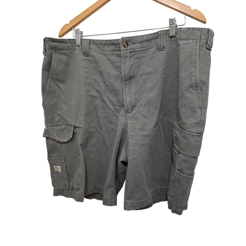 Eddie Bauer Men's‎ 90s Green Cargo Shorts Multiple Pockets Size 42